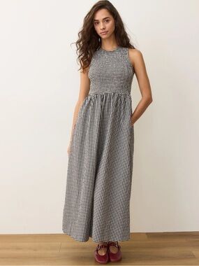 Marine Layer Darcy Poplin Smocked Dress